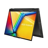 ASUS Vivobook S 16 Flip Convertible Laptop |16' Full-HD 16:10 IPS TOUCH Display | Intel Core i9-13900H | 16 GB RAM | 1 TB SSD | Intel Iris Xe | Windows 11 | QWERTZ Tastatur | Midnight Black