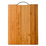 Bambus-Schneidebretter, Unterschiedliche Größen, Holz-Schneidebretter & Servierwagen, Dicke Holz-Schneidebretter for Küchen, Ideal for Fleisch, Gemüse, Früchte, Spülmaschinenfest(37 * 28cm)