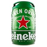 Heineken Pils Bier - Draught Keg Bier-Fass mit Zapfhahn, 5 Prozent Alkoholgehalt, mit natürliche Zutaten, erfrischend milder Geschmack, 5 l (1er Pack)