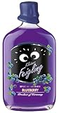 Kleiner Feigling Blueberry | Special Edition | 500ml | 15% vol | Feinster Vodka | Fruchtige Blaubeere | Party Schnaps für jeden Anlass | Kultiger Shot