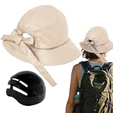 Fahrradhelm für Damen und Erwachsene – leichter Helm für Herren, abnehmbarer Hut mit Sichtschutz, leicht, verstellbar, Unisex, für Sport, Wandern, Camping