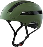 Alpina SOHO - Extrem Robuster, Leichter & Individuell Anpassbarer Urban Fahrradhelm Für Erwachsene, Olive matt, 59-61 cm