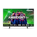 Philips Ambilight 50PUS8309 4K LED Smart TV - 50-Zoll Display mit Pixel-präziser Ultra HD, Titan OS Plattform und Dolby Atmos-Klang - Funktioniert mit Alexa und Google Sprachassistent – Matt Schwarz