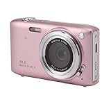 4K High Definition 58MP C-Act-Digitalkamera für Jugendliche mit 2,88-Zoll-IPS-Bildschirm, 16-fachem Zoom, Auto, Reisefotografie und Vlogging (Rosa)