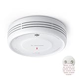 X-Sense Intelligenter Rauchmelder WLAN mit Magnethalterung, Funkrauchmelder smart, 10 Jahre Produktlebensdauer, Austauschbare Batterie, APP-Funktion erfordert die SBS50-Basisstation, XS0D-MR, 1 Stück