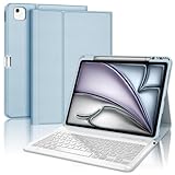 SENGBIRCH iPad Air 5 Hülle mit Tastatur 2022 - iPad PRO11/ Air4 Taststur,Deutsche QWERTZ abnehmbare magnetische iPad Pro 11 4./3./2./1. Generation, iPad Air 5 / Air 4 2020,Blu