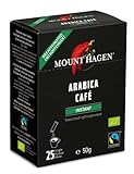 Mount Hagen Bio FT Naturland Instant Kaffee Sticks, 25x2g, entkoffeiniert