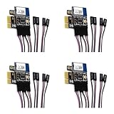Torribala 4 x A3 Tuya WiFi PC Netzschalter Desktop-Computer Fernbedienung Telearbeitskarte Pice Mini-Karte App Fernbedienung