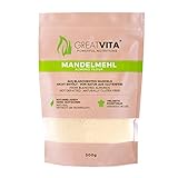 GreatVita Mandelmehl, naturbelassen, blanchiert, 500g gemahlene Mandeln