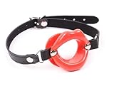 Silicone Knebel Ball,Silikon Knebel Mundknebel,Silikon Ball Gag mit Fetisch BDSM Sex Bondage,Verstellbarer SexSpiele Ballknebel,Mundknebel Sexspielzeug (Rot)