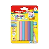 Keyroad Plastilin, Knete 6x15g, Pastell Knete, Blister, Farbmix Knete Zubehör