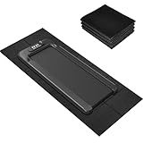 MAXVINI Faltbare Bodenschutzmatte Fitness Unterlegmatte für Fitnessgeräte, 160cm x 75cm x 6mm Dicke, Hohe Dichte PVC Bodenmatte Fitness für Laufbänd, Ellipsentrainer, Heimtrainer, Rollentrainer