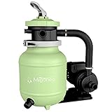 Miganeo Sandfilteranlage Speed Clean Dynamic 6500 - Grün | Pumpenleistung 4.500 l/h | Filterleistung 3.900 l/h | Filteranlage für Pools bis 19.000 Liter | Stromsparende 200 Watt