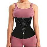 HTTDSLF Waist Trainer Damen, Unterbrust Korsage Damen, Korsage Damen Bauchweg, Korsett Damen Waist Trainer, Shapewear Damen Bauchweg, Body Shaper Damen Bauchweg, M