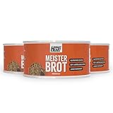 Hungry Heart - Frisches Kürbiskernbrot 3 x 250gr | Glutenfreies Brot mit 100% Natürlichen Zutaten | 4 Jahre haltbar | Snack Dosenbrot