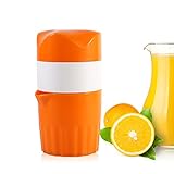 Elektrische Zitruspresse, Orangensaftpresse, Tragbare Orangensaftmaschine, Manuelle Hand-Zitrusorangen-Zitronenpresse für Orange, Zitrone, Grapefruit