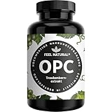 OPC Traubenkernextrakt – 240 Kapseln mit 1000mg OPC Extrakt – Höchster OPC Gehalt nach HPLC – aus französischen Weintrauben – Vegan, hochdosiert, in Deutschland produziert