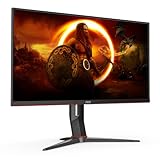 AOC Gaming U28G2XU2 - 28 Zoll UHD Monitor, 144 Hz, 1 ms, FreeSync PremiumPro, HDR400 (3840x2160, HDMI 2.1, DisplayPort, USB Hub) schwarz/rot