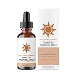 Selbstbräunende Tropfen, 60ml Bräunungsbeschleuniger Flüssigkeit, Selbstbräunungstropfen Mit Bronzing Effekt Unisex Für Gesicht & Körper Tägliche Anwendung Zu Hause & Unterwegs