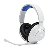 JBL Quantum 910P Over-Ear Gaming Kopfhörer – Für die Playstation und weitere Konsolen – Mit Head-Tracking-Funktion, ANC und 39 Stunden Akkulaufzeit – Weiß