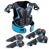Kinder Motocross Gear Motorrad Rüstung Weste für Motocross ATV MTB Knie- und Rückenschutz für Skaten Skifahren