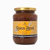 Reiner, Roher Buchweizenhonig – 100% Natürlich mit kräftigem, erdigem Geschmack, Perfekt für Marinaden, Backen und Tee, Ungefiltert, Unbeheizt, Nicht Pasteurisiert, 1 kg