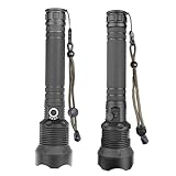 Lurrose Wiederaufladbare LED Taschenlampe USB Ladefunktion Hochleistungs Zoom Outdoor Notfalllicht Langlebiges Aluminiumgehäuse Multifunktional Tragbar Camping Wandern Angeln