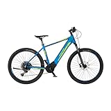 FISCHER E-Bike | MTB MONTIS 6.0i Elektrofahrräder, Blau Matt, 51cm-504Wh