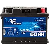 NRG Premium Autobatterie 12V 60Ah ersetzt 53AH 55AH 56AH 61AH 62AH Batterie