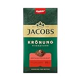Jacobs Filterkaffee Krönung Entkoffeiniert, mittlere Röstung, Kaffee gemahlen & entkoffeiniert, geröstet in Deutschland, ideal für Filterkaffeemaschine & French Press, Intensität 6/10, 500 g