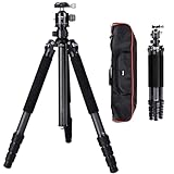 Rollei Rock Solid Beta Mark III, 178,5cm Kamera Stativ aus Kohlefaser Dreibeinstativ für Schwere Kamera 24kg Tragkraft Fotostativ Carbon mit Einbeinstativ Funktion für Professionelles Fotografie