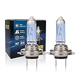 XELORD H7 Halogen Lampe Auto 55W 12V Halogen-Scheinwerferlampe Glühbirne H7 Abblendlicht, E - Prüfzeichen, 2 Stück …