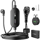 EVJUICION Ladekabel Elektroauto Typ 2 Schuko 3,68kW[1-phasig, 6m, 16A, IP67], EV Chargers mit Anzeigeleuchte, EV Ladegerät für ID.3/4, X1, 5ER, Model Y/3, und Anderen EV(Strom Nicht einstellbar)