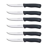 Arcos Tafelmesser - Steakmesser Tafelmesser - Klinge aus rostfreiem Edelstahl NITRUM 110 mm - Griff aus Polypropylen - Farbe schwarz (6)