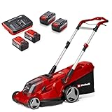 Einhell Akku-Rasenmäher RASARRO 36/42 Kit Power X-Change (36V, 42 cm Schnittbreite, bis 725 m², Brushless, 50L Fangkorb, Mulchfunktion, inkl. 2X 5,2 Ah Akku, 2X 4,0 Ah Akku + Twincharger)