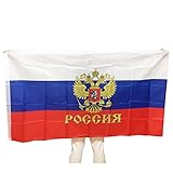 Flagge Russland Flagge 27 * 18 * 2 90 * 150cm Russland Nationalflagge Polyester Flaggenbanner für Büroaktivitäten Festival Home Decor Russland Landesflagge