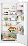 BOSCH KIR41NSE0 Einbau-Kühlschrank Serie 2, integrierbarer Kühlautomat ohne Gefrierfach 122x56 cm, 204L Kühlen, Schleppscharnier, MultiBox XXL, LED-Beleuchtung, EcoAirflow, SuperCooling