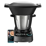 Cecotec Multifunktions-Küchenmaschine Mambo 11090, 1600W, 37 Funktionen, APP, Waage, 3,3L Edelstahlkrug, Spülmaschinenfest, Rezeptbuch und Zubehör, Selbstreinigung, MamboMix-Löffel