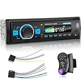 Radio mit Bluetooth DAB Plus - DAB Autoradio mit FM Radio und EQ, Autoradio 1 Din Unterstützung SWC, USB/AUX/TF/SD Eingang + Fernbedienung