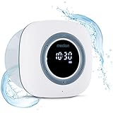 MEDION S66884 Duschradio mit Bluetooth (Badradio, UKW Radio, Saugnapf, LED-Display, IPX6 Wasserdicht, integrierter Akku, MD43884) weiß