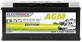 Electronicx Premium AGM Batterie 140Ah 12V für Wohnwagen, Wohnmobile, Solarbatterie, Boot: Solar Mover-kompatibel, optimale Versorgungsbatterie 140 Ah