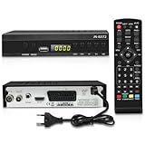 TDT HD 2024 Decoder, DVB-T HD Tuner, DVB-T2 Receiver, HD 1080P H265 HEVC Hauptgerät 10 Bit, unterstützt Ethernet / USB WiFi / Projektor / Dolby / PVR / Multimedia-Funktionen