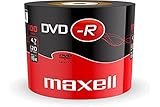 Maxell 275733 DVD-R Rohlinge (16x Speed, 4,7GB, 100er Shrink) 100 Disk - Shrink Wrapped