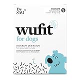Dr. SAM wufit Dogs - Wurmkur sekundierende Tabletten für Hunde, 100% pflanzlich, als Unterstützung der natürlichen Magen-Darm-Funktion, für Hunde unter 20kg (3-Monatspackung)