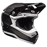 Bell Moto-10 Spherical MIPS Helm (glänzend schwarz/weiß – Medium)