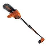 BLACK+DECKER Astschere Teleskop Heckenschere Hochentaster für Reichweite bis 4m / geeignet für schwer erreichbare Äste/Schnelle Höhenanpassung, einfache Lagerung / 18V Teleskopsäge - GPC1820L20