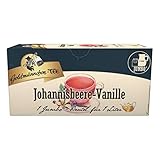 Goldmännchen Jumbo Tee Johannisbeere-Vanille, Johannisbeertee, Vanilletee, 20 Teebeutel, Große Beutel, 3179