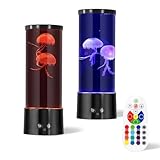 MEIPINBY Quallen Lampe Lavalampe 17 Farben 4 Lichtmodi Jellyfish Lamp Fantasy LED Quallen Aquarium Lampe Runde Geschenke für Kinder Erwachsene Dekoration für Zuhause Büro