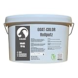 GOAT Rollputz - Streichputz | leicht zu Verarbeiten | weiß matt | gute Deckkraft | feine Struktur | atmungsaktiv | lösemittelfrei | für Wand und Decke | individuell gestaltbar (15kg)