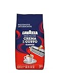 Lavazza Crema E Gusto Vollbohnenkaffee 1 kg Beutel, authentisch italienisch, gemischt und geröstet in Italien, vollmundig, cremig dunkel geröstet mit Gewürznoten